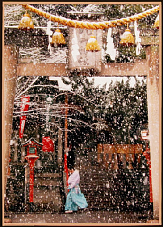 雪の日（瓢箪山稲荷神社）